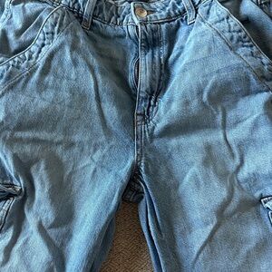 Aeropostale Light Blue High Rise Wide Leg Jeans